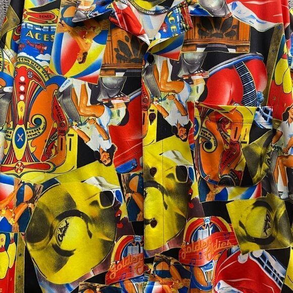 Bon HOMME button down shirt sleeve Golden oldies shirt/ extra large - Picture 5 of 8